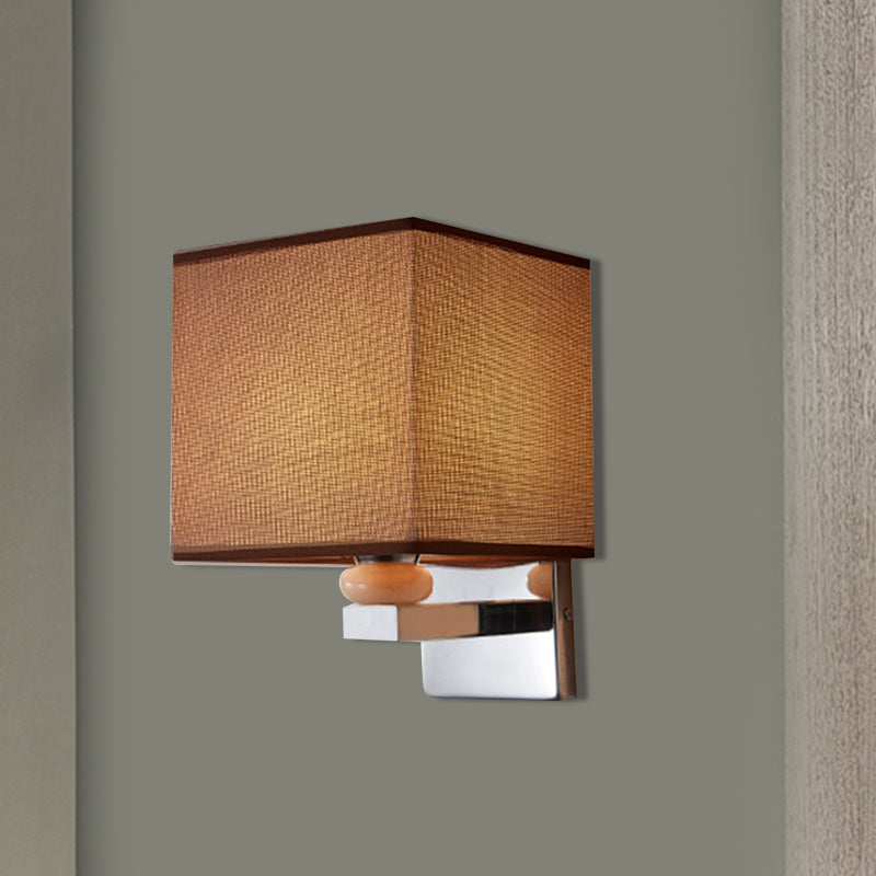 BowLift | Fabric Cube Wall Lamp Lighting Modern LED Wall Lamp in White/Black/Beige