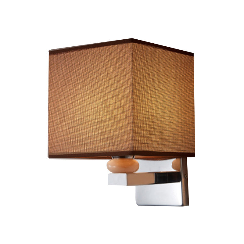 BowLift | Fabric Cube Wall Lamp Lighting Modern LED Wall Lamp in White/Black/Beige