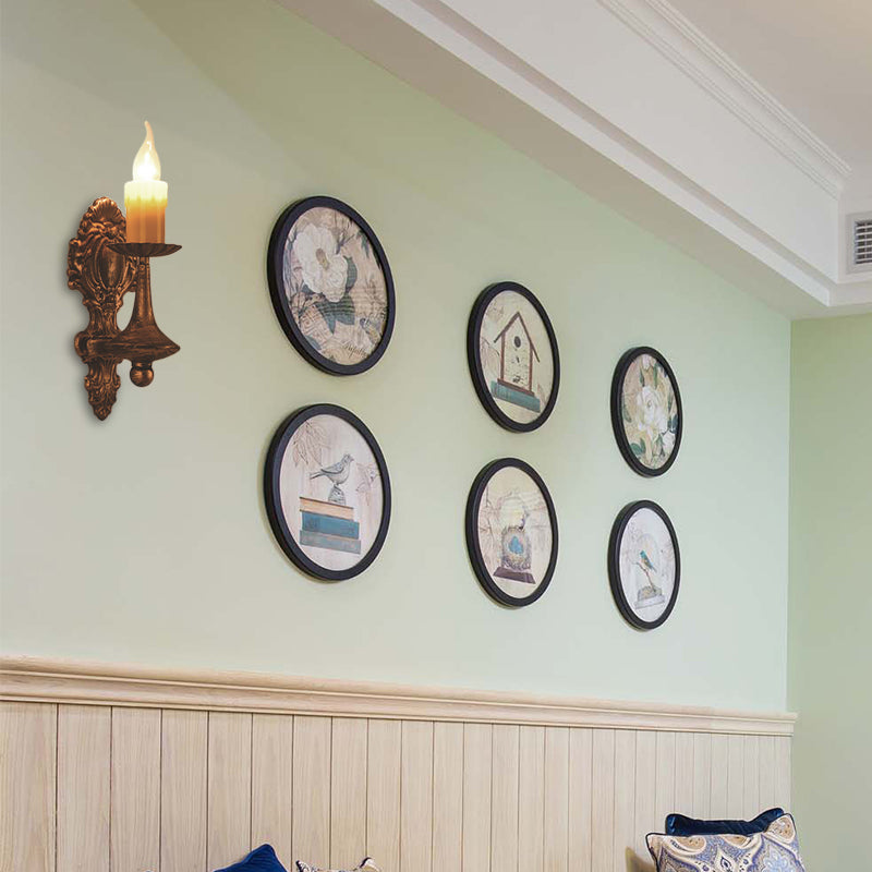 BowLift | A light wall lamp light industrial crackle glass vase shape lighting fixture in yellow, 3.5"/5"/14.5" wide