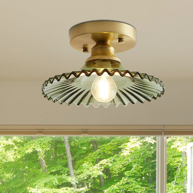 BowLift | Ceiling Light Vintage Glass Flushmount Fixture