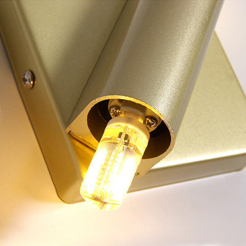 BowLift | Rotatable linear wall lamp Postmodern metal 2/4 heads gold wall mounting light