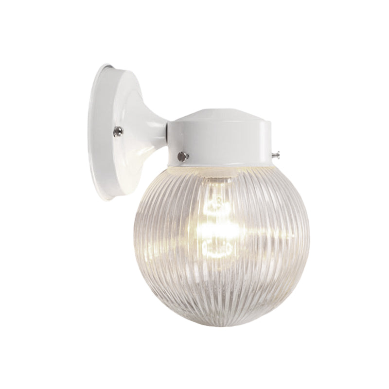 BowLift | Prismatic Glass Global Wall Light Modern 1 Light Black/White Wall Mounted Lighting Fixture for Hall