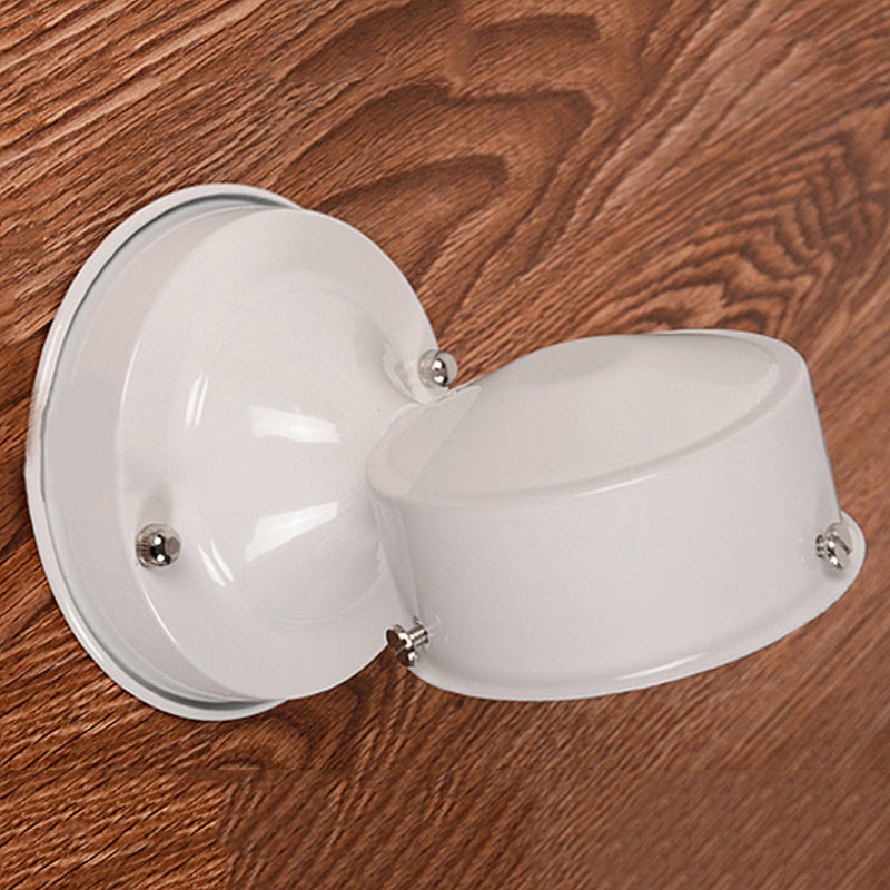 BowLift | Prismatic Glass Global Wall Light Modern 1 Light Black/White Wall Mounted Lighting Fixture for Hall