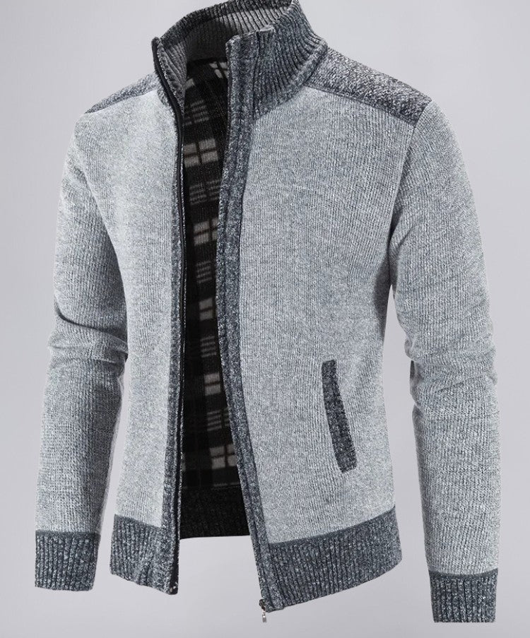 Textured Knit Sweater with Relaxed Fit