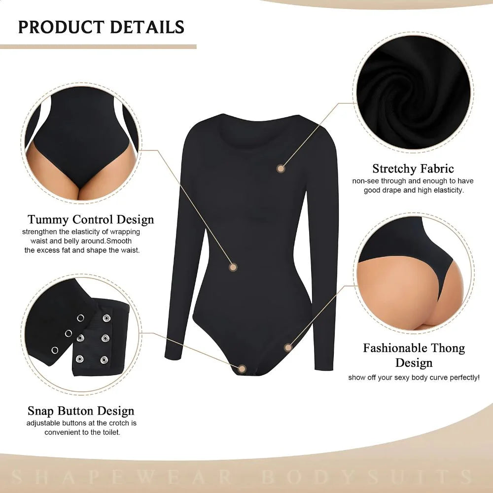 SculptEase – Long Sleeve Shaping Bodysuit Shapewear