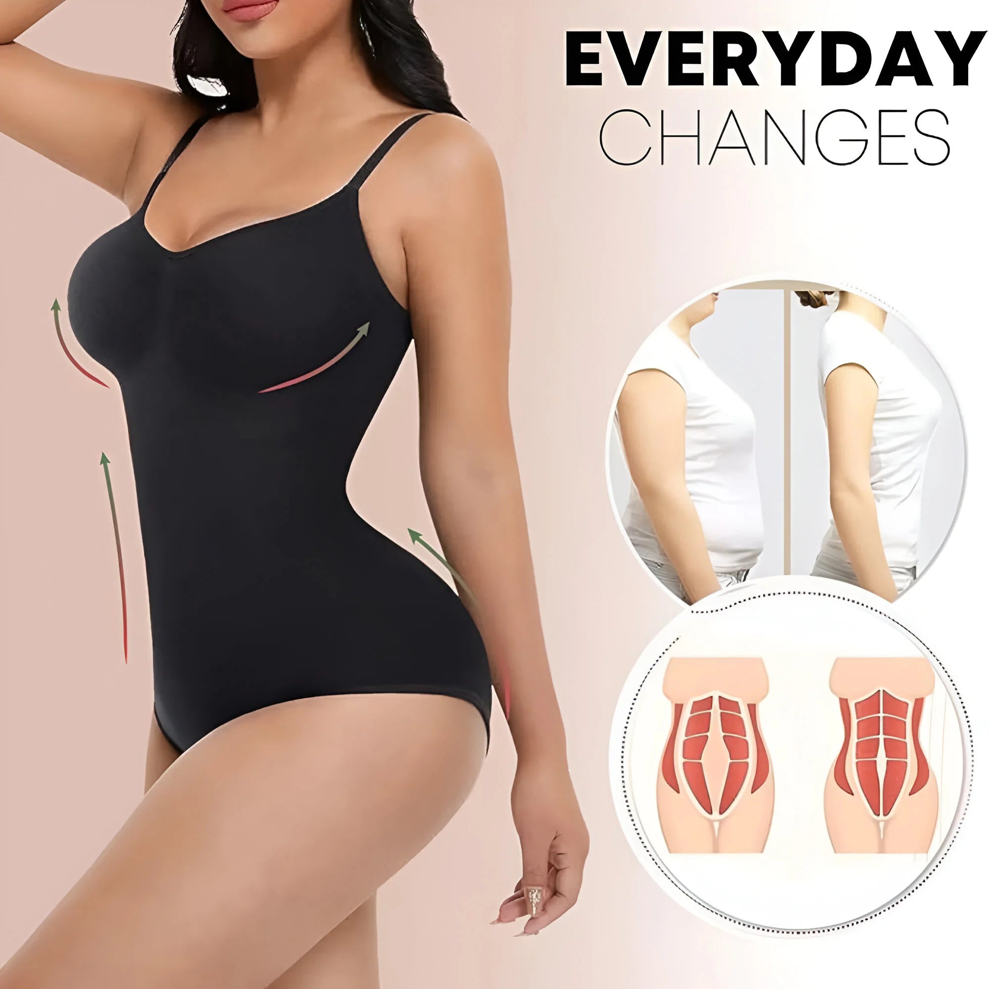 Contoura – Seamless Shapewear Bodysuit 3D Neckline