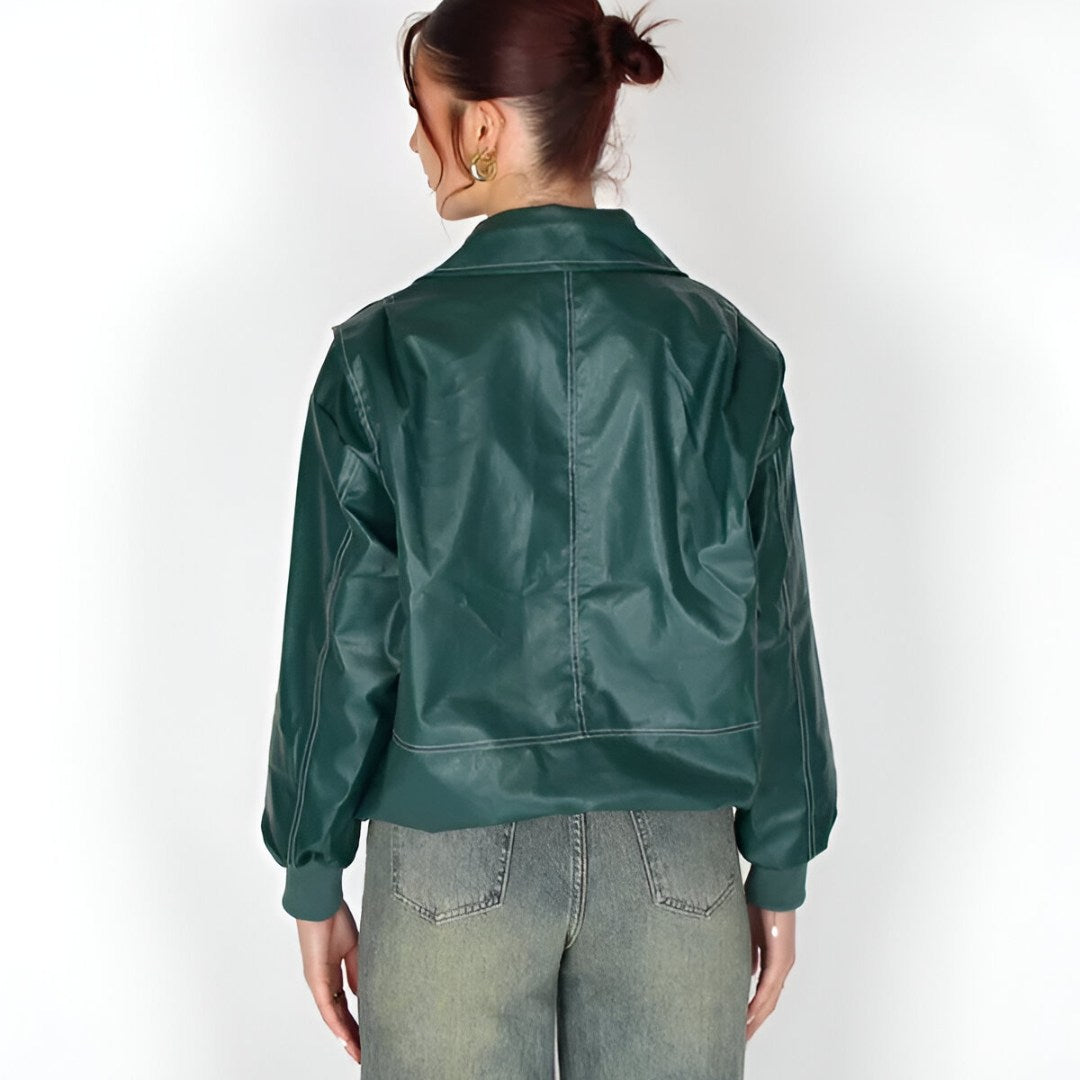 Urban Elegance Vegan Leather Jacket
