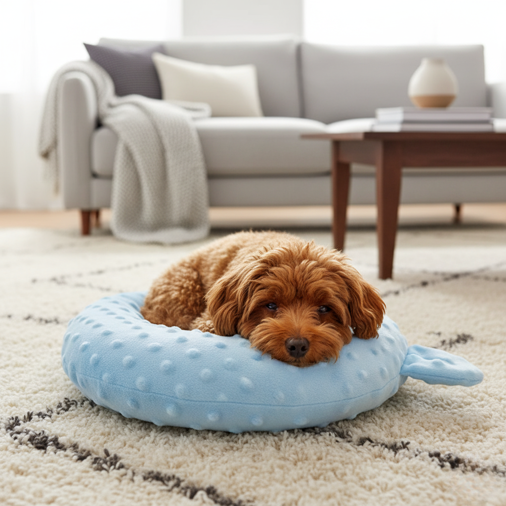 BowLift | Cozy U Shaped Cartoon Sleep Pad for Small Dogs