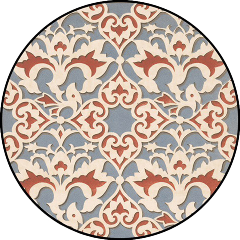 BowLift | Light Blue Americana Rug Polyester Southwestern Pattern Rug Non-slip Back Rug for Bedroom
