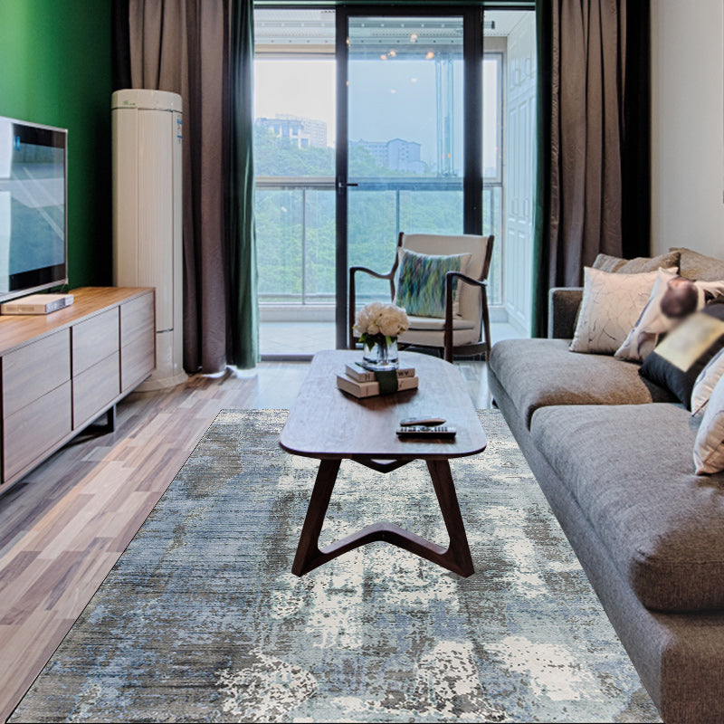 BowLift | Green and Pink Modern Rug Polyester Abstract Rug Washable Non-Slip Back Floor Carpet for Living Room