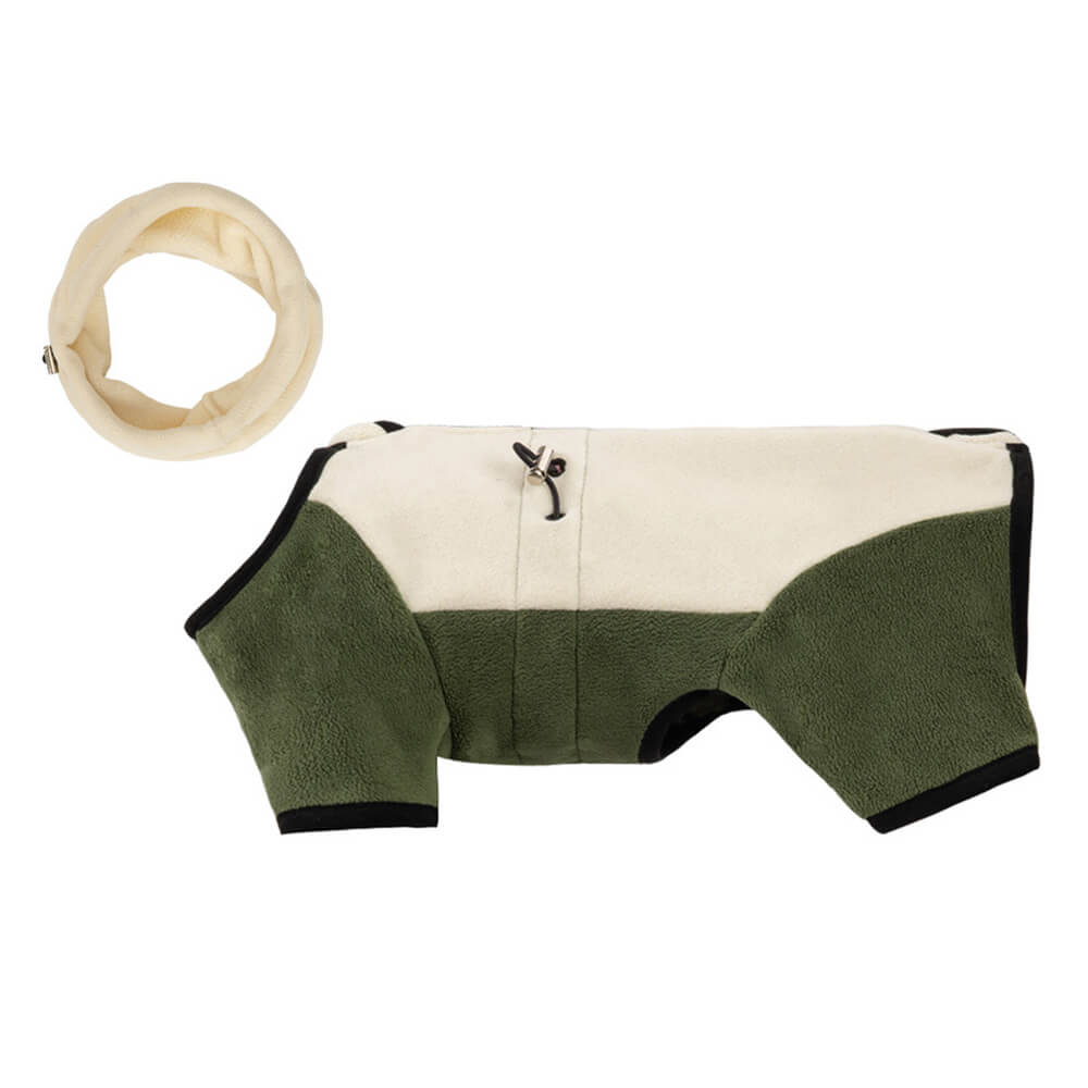 BowLift | Full Protection Polar Fleece Dog Overall with Removable Collar