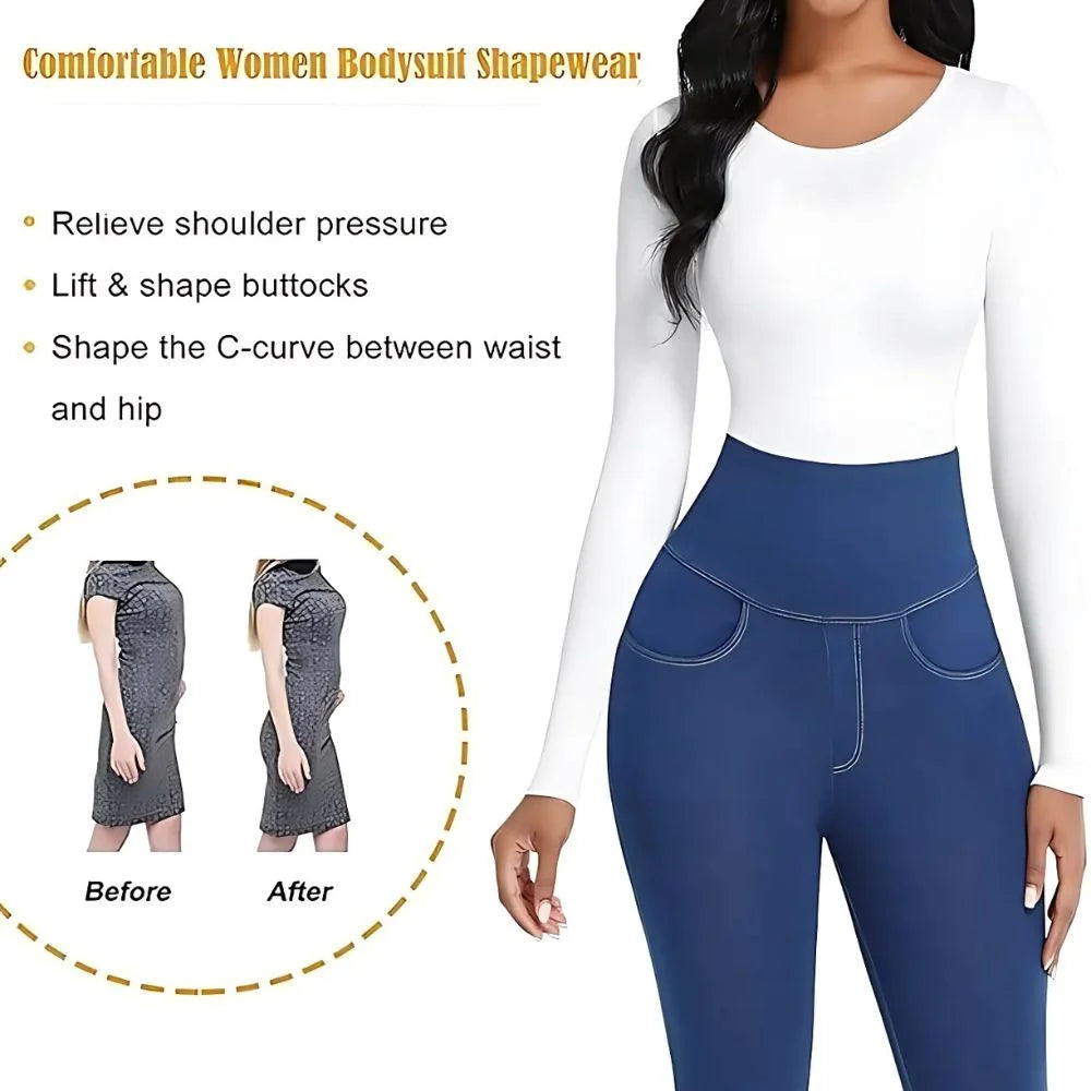 SculptEase – Long Sleeve Shaping Bodysuit Shapewear