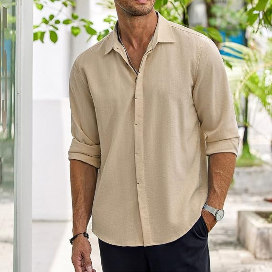 Tailored Dress Shirt with Classic Fit