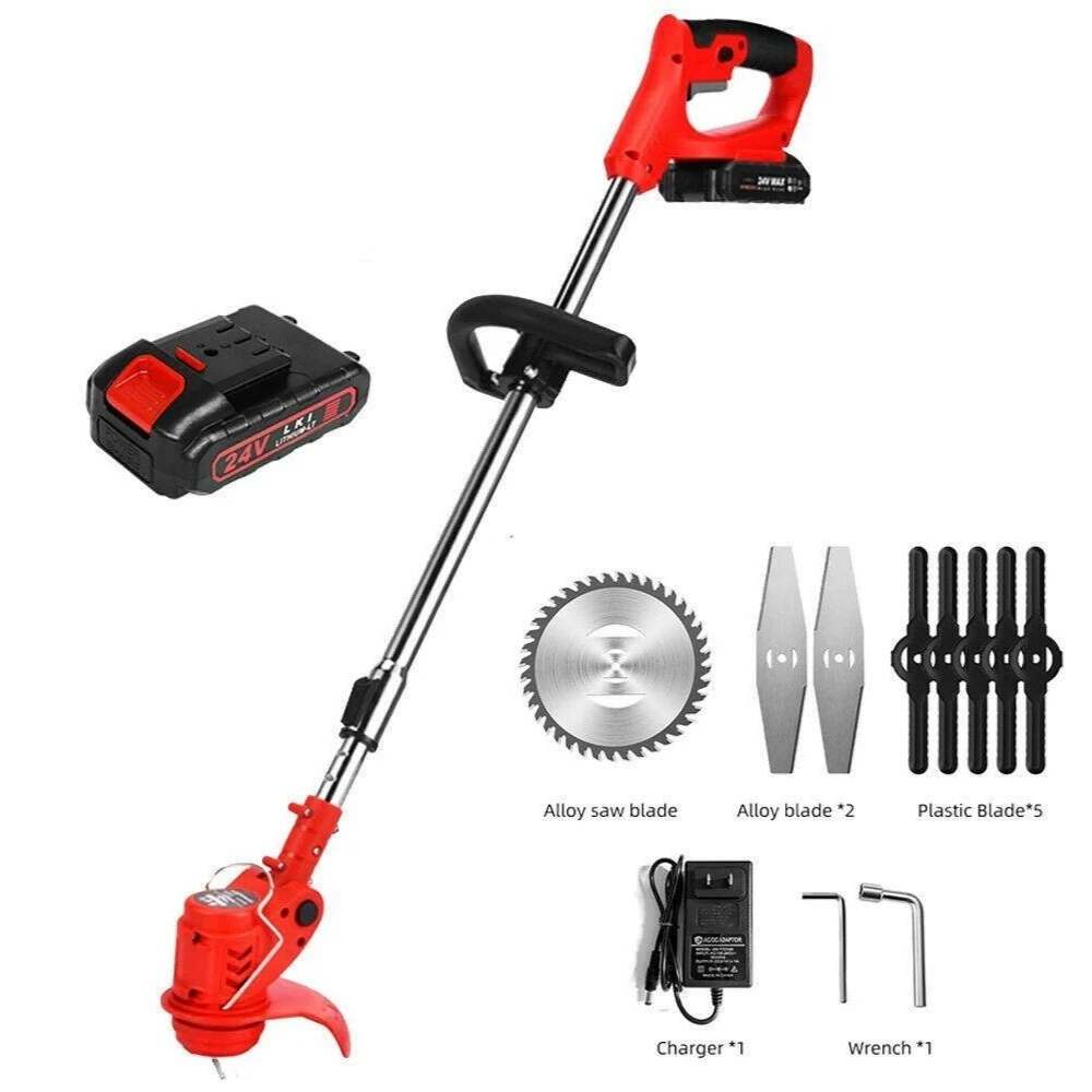 BowLift | Cordless Grass Trimmer with Adjustable Cutting Width for Lawn Care & Garden Maintenance