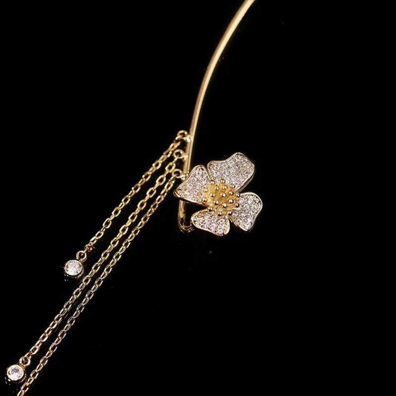 BowLift | Butterfly Tassel Style Zircon Earrings