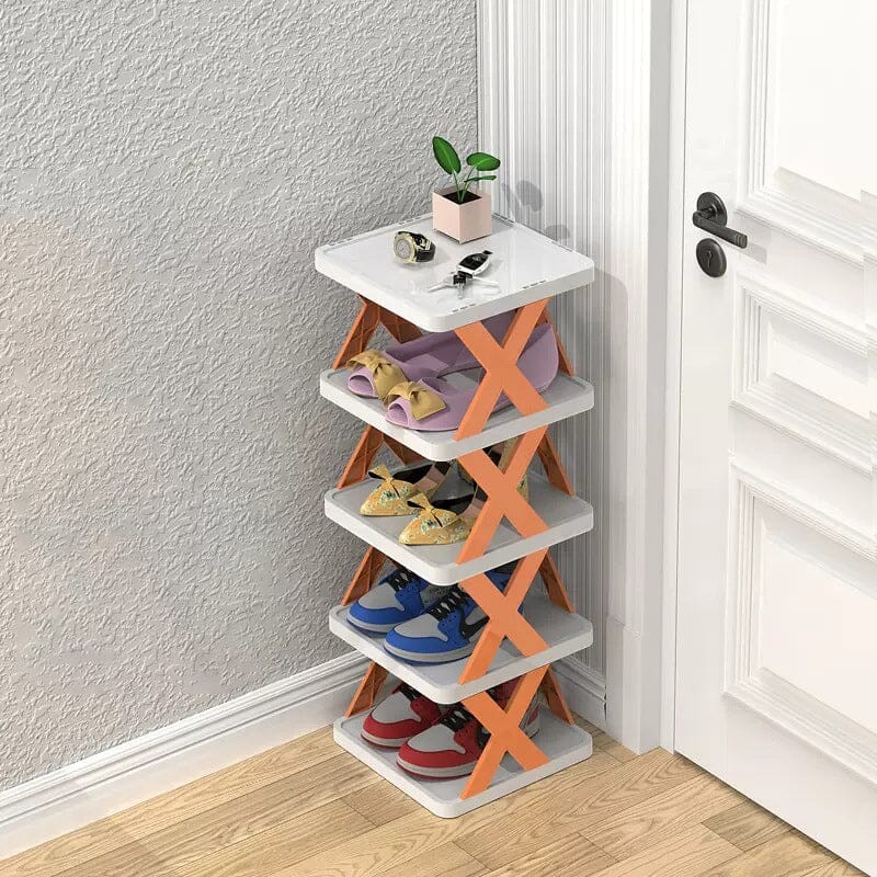 BowLift | Foldable Multi-Layer Shoe Rack, Shoe Storage Organizer