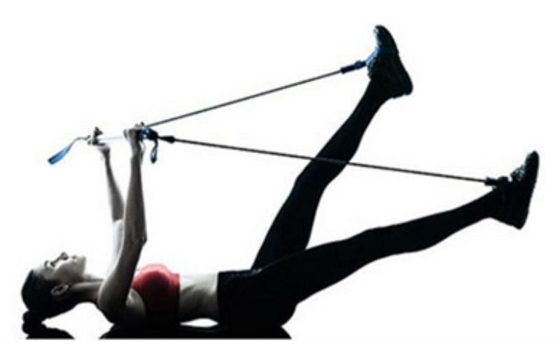 BowLift | 8-in-1 Portable Pilates Bar Kit with Resistance Band, Foot Loop, Ideal for Home Total Body Workout, Gym, Weightlifting