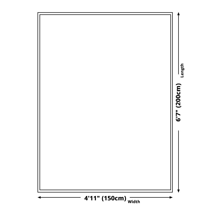 BowLift | Gray Oriental Carpet Polyester Ink Wash Painting Pattern Carpet Washable Non-Slip Base Carpet for Living Room