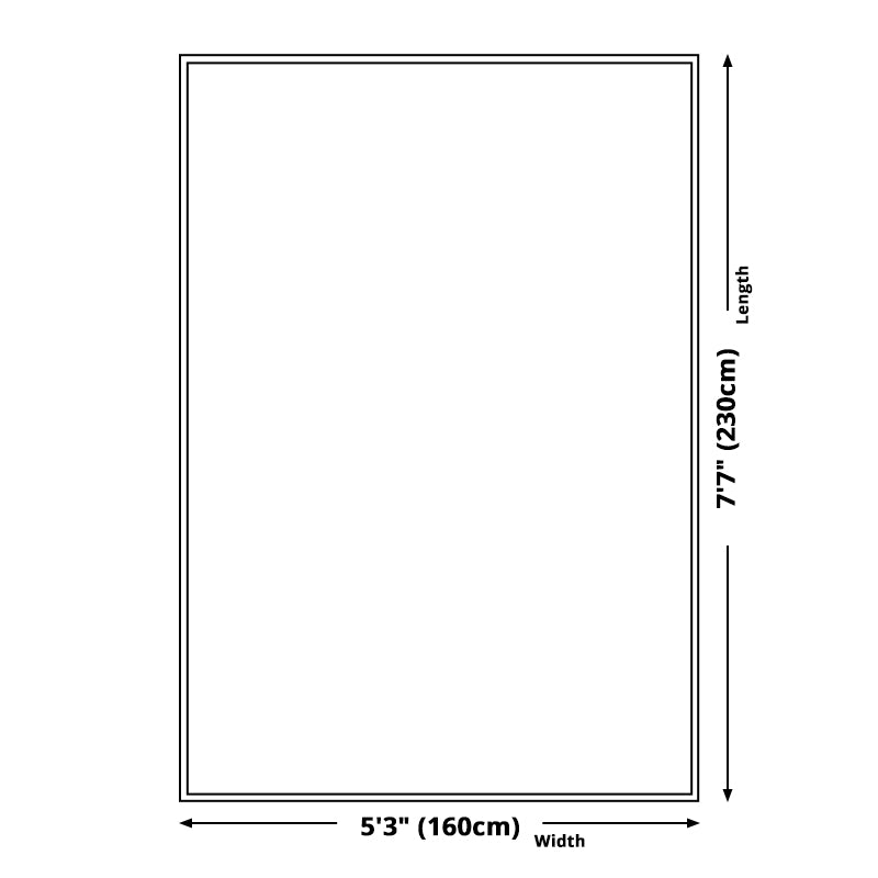 BowLift | Unique Watercolor Pattern Carpet Blue and Grey Modern Carpet Polyester Washable Non-Slip Backing Area Rug for Living Room