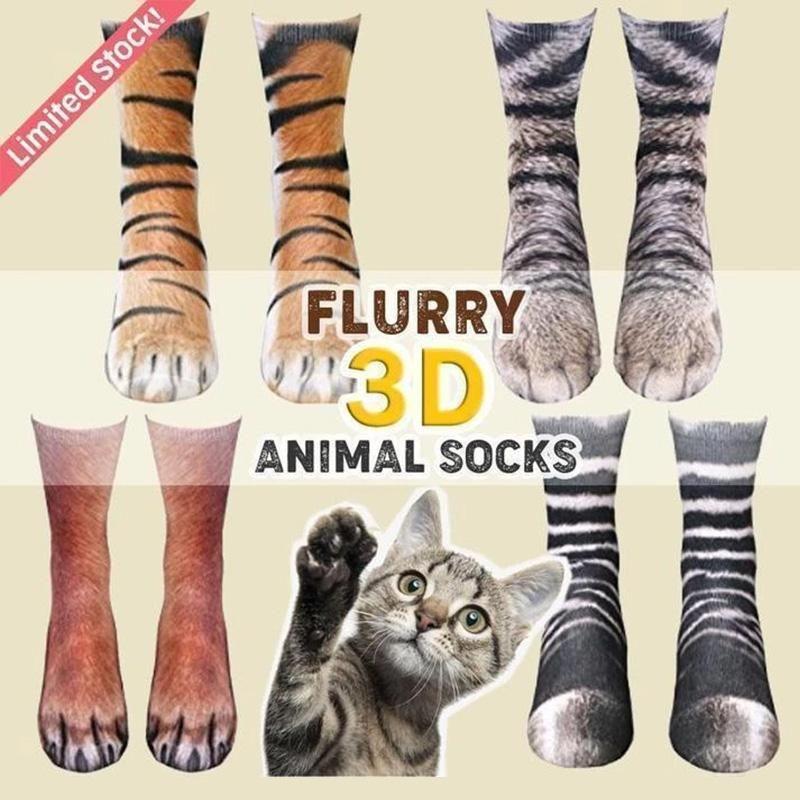 BowLift | Flurry 3D Animal Paw Socks