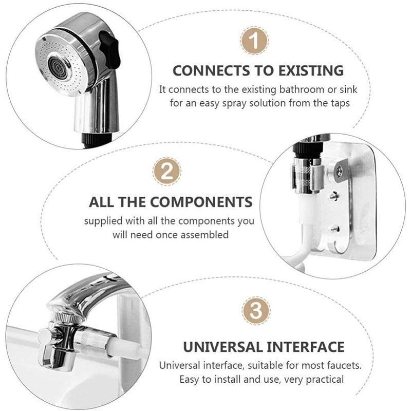 BowLift | Handheld Shower Head Extender Kit for Hair Washing Pet Shower