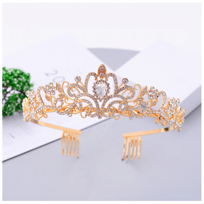 BowLift | Crystal Tiara Crown with Rhinestones Comb
