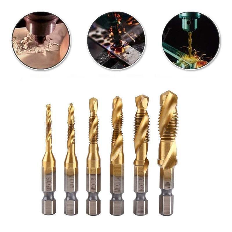 BowLift | 6 PIECE METRIC THREAD TAP DRILL BITS SET