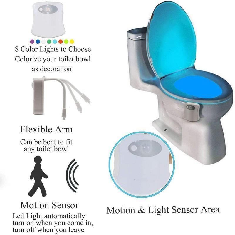 BowLift | Toilet Cover Sensor Light Multi-function Toilet Night Light