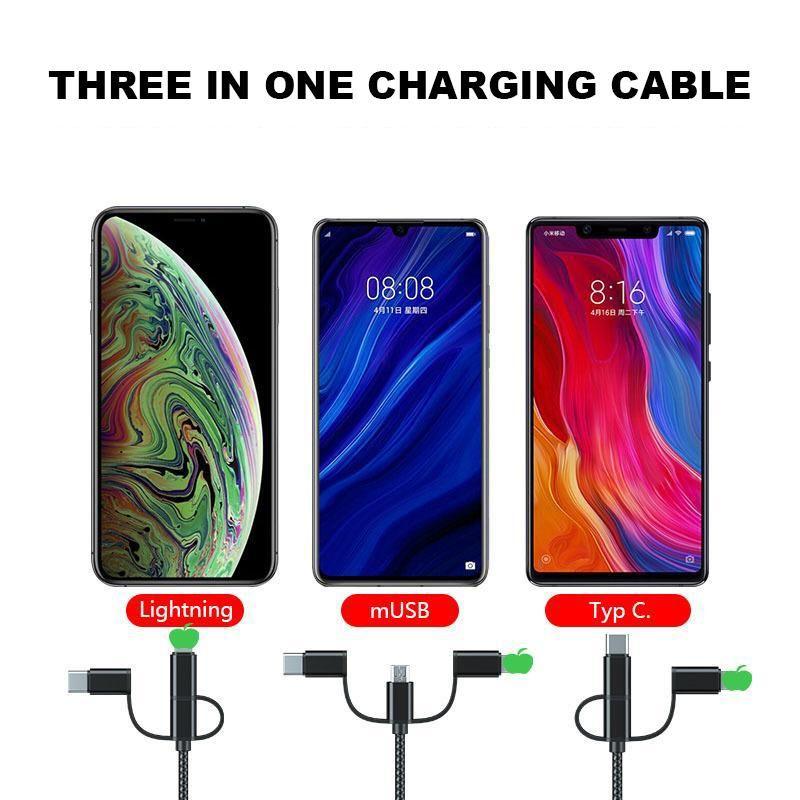 BowLift | 3 in 1 Universal Charging Cable
