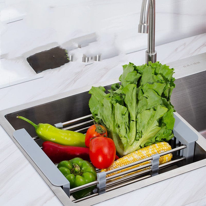 BowLift | Expandable Sink Draining Rack – Space-saving Dish and Vegetable Holder for the Kitchen