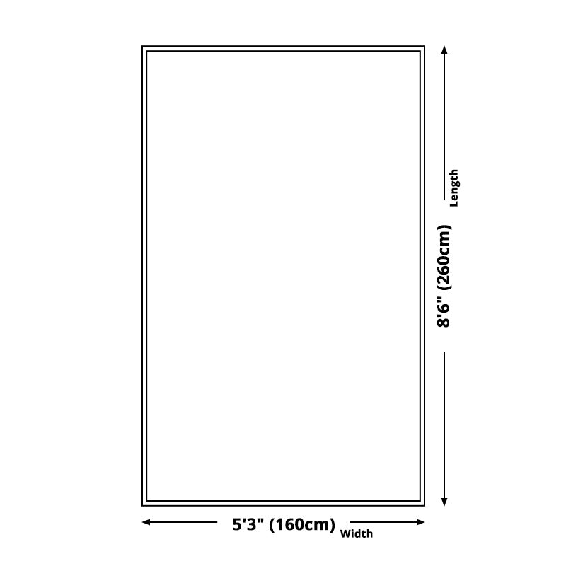 BowLift | Casual Ombre Carpet Green and Blue Synthetic Carpet Machine Washable Non-Slip Rug for Bedroom