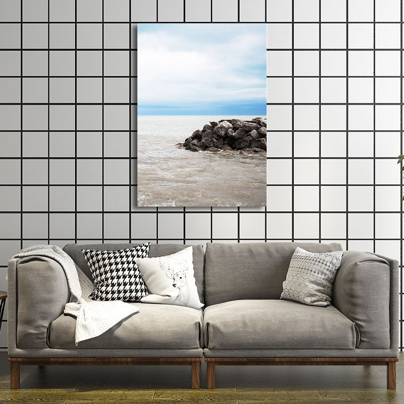 BowLift | Textured Landscape Art Print Tropical Canvas Wall Decoration for Living Room
