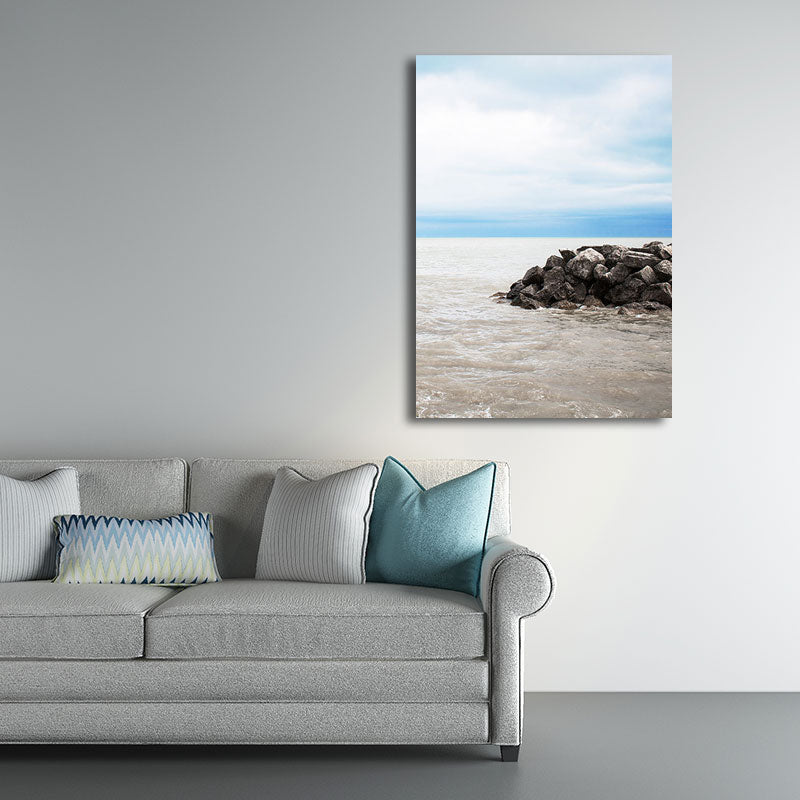 BowLift | Textured Landscape Art Print Tropical Canvas Wall Decoration for Living Room