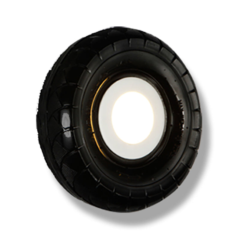 BowLift | Tyre Metallic Wall Light Farmhouse Style LED Corridor Wall Mount Lighting in Black, 10"/16" Width