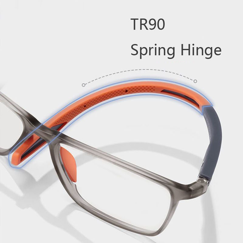 BowLift | Ultralight multifocal reading glasses for men and women – high-quality polycarbonate – for near and far – wall clock