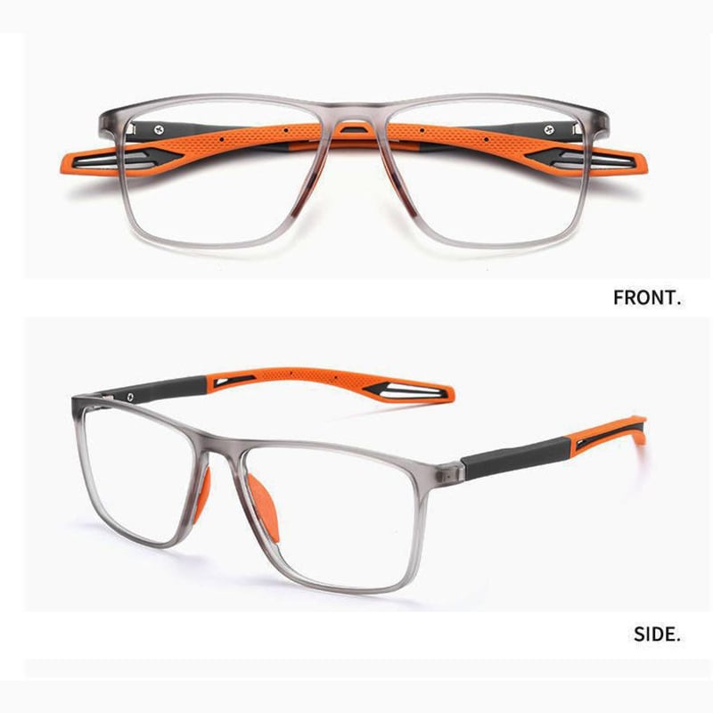 BowLift | Ultralight multifocal reading glasses for men and women – high-quality polycarbonate – for near and far – wall clock