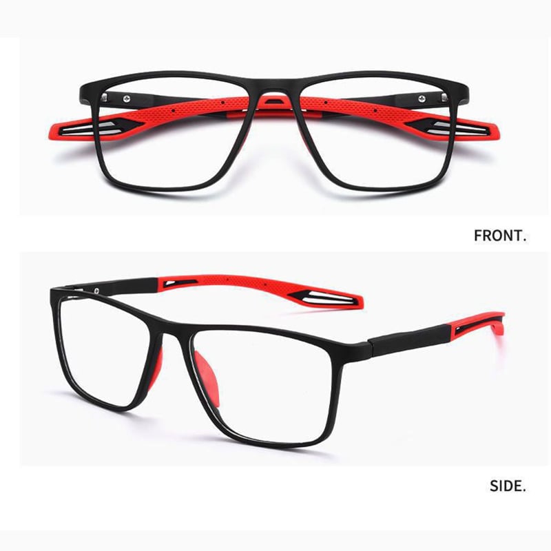BowLift | Ultralight multifocal reading glasses for men and women – high-quality polycarbonate – for near and far – wall clock