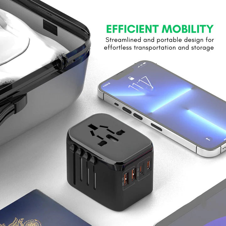 BowLift | Universal 100V-220V Smart Travel Adapter Voltage Converter