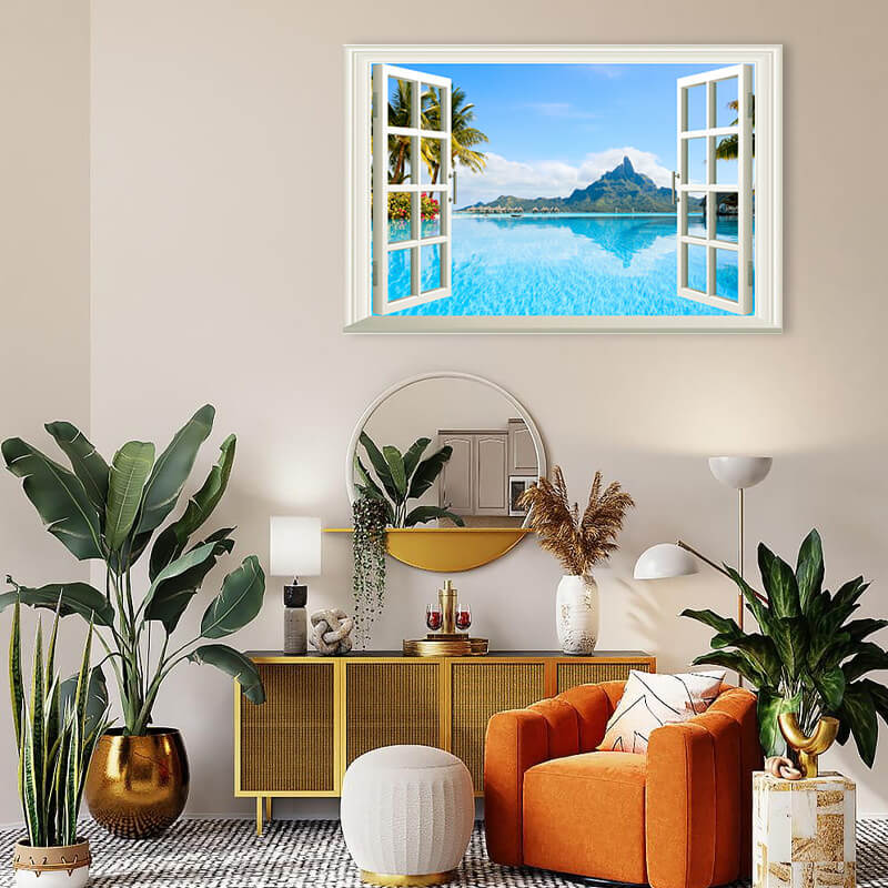 BowLift | 3D window with a view Decorative wall mural