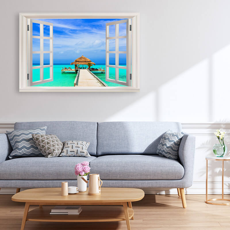 BowLift | 3D window with a view Decorative wall mural