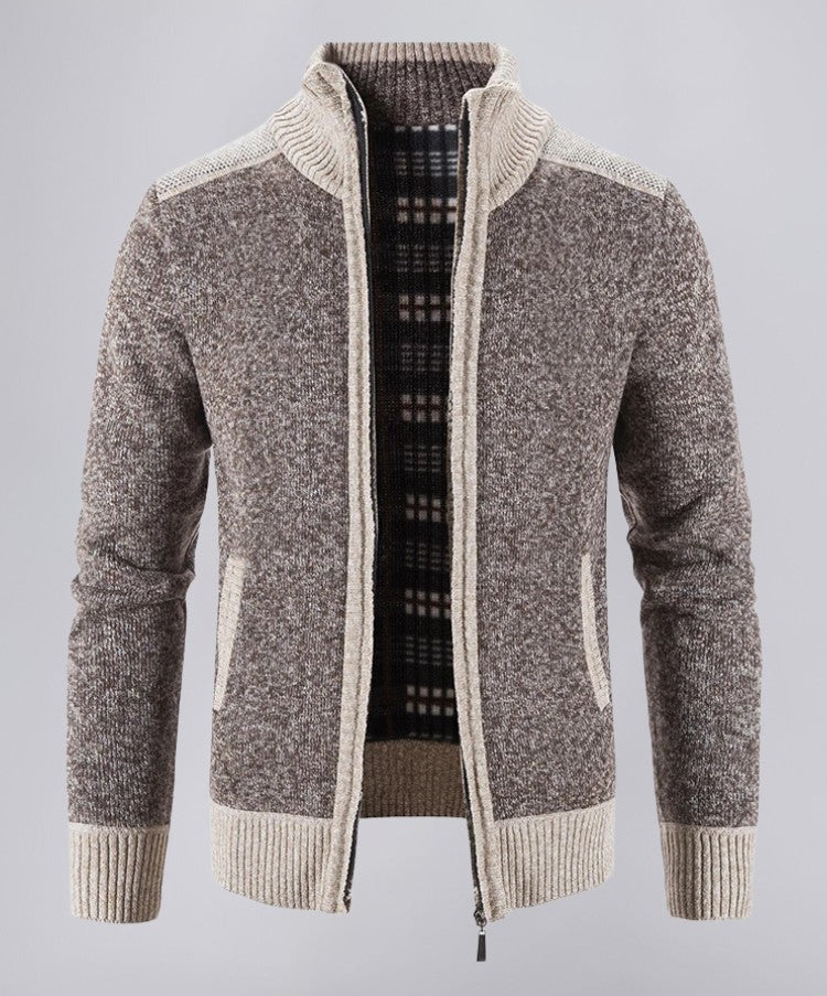 Textured Knit Sweater with Relaxed Fit