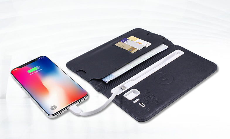 BowLift | 3-In-1 Incredibly Convenient Wallet Power Bank For Android & all Phone Types