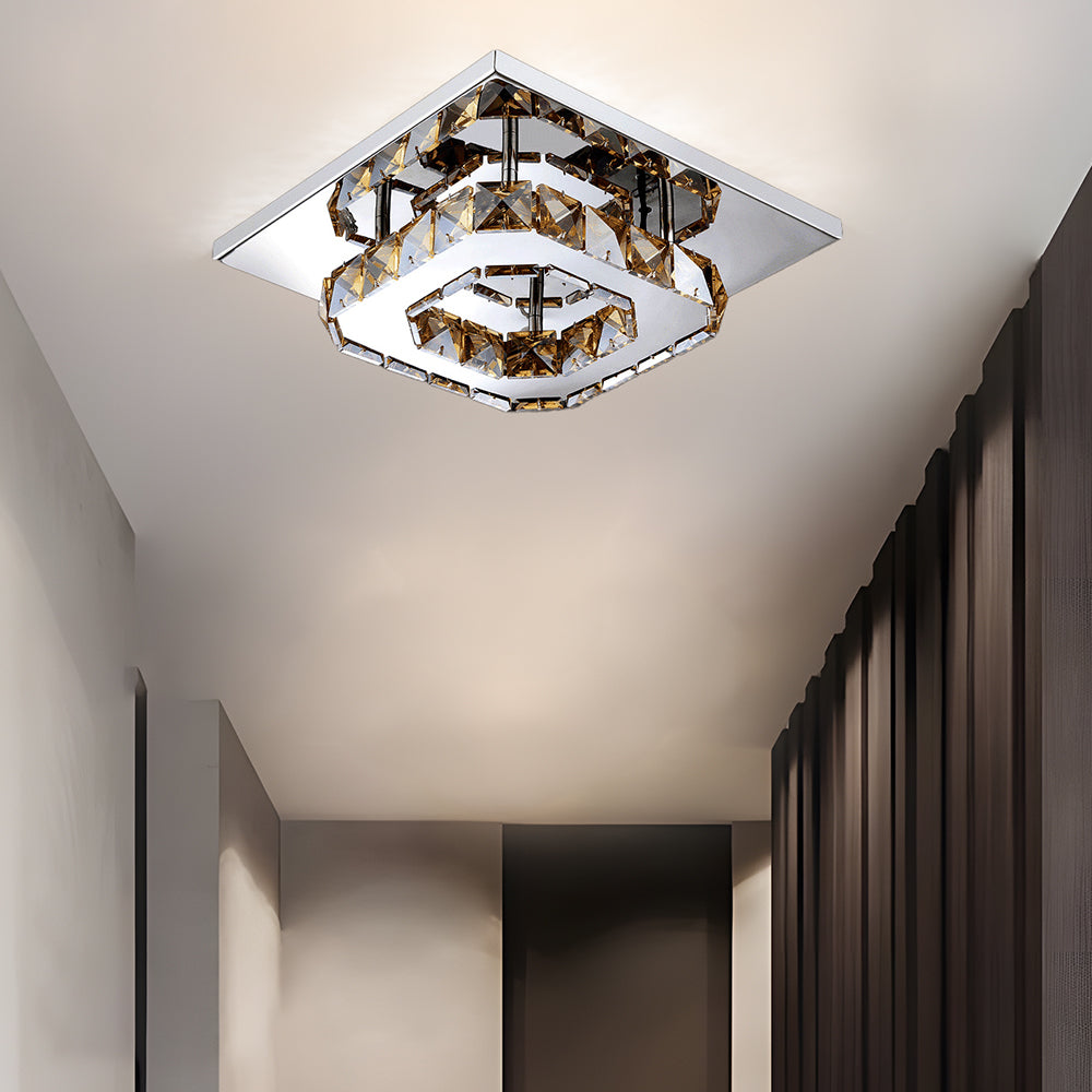 BowLift | Ceiling Light Crystal LED Modern Flush Fixture