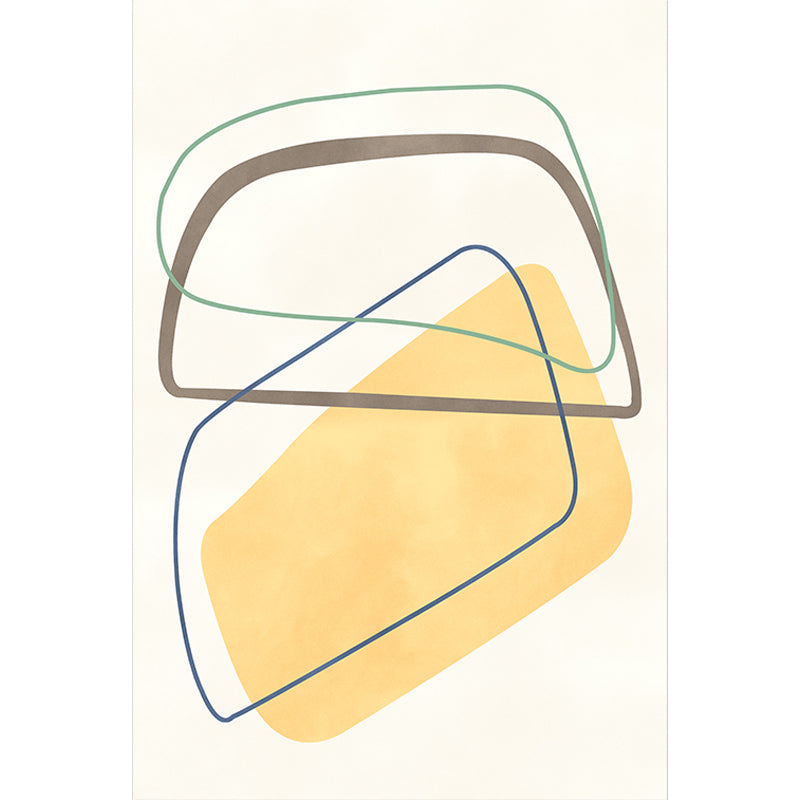 BowLift | Beige Abstract Carpet Polyester Modern Carpet Nonslip Background Pet-Friendly Area Rug for Living Room