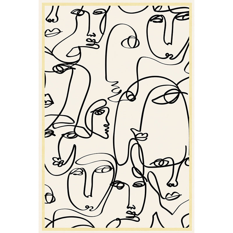 BowLift | Stylish Multicolor Contemporary Area Rug Polyester Figurative Pattern Rug Non-Slip Back Animal-Friendly Area Rug for Living Room