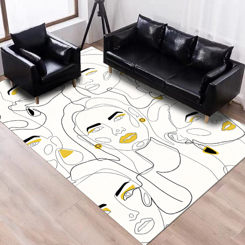 BowLift | Stylish Multicolor Contemporary Area Rug Polyester Figurative Pattern Rug Non-Slip Back Animal-Friendly Area Rug for Living Room