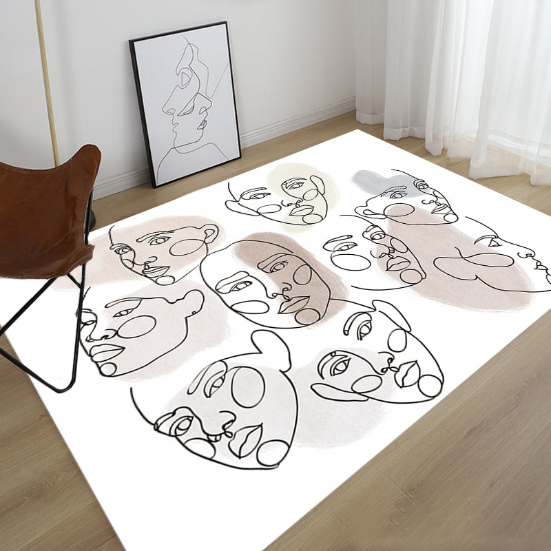 BowLift | Stylish Multicolor Contemporary Area Rug Polyester Figurative Pattern Rug Non-Slip Back Animal-Friendly Area Rug for Living Room