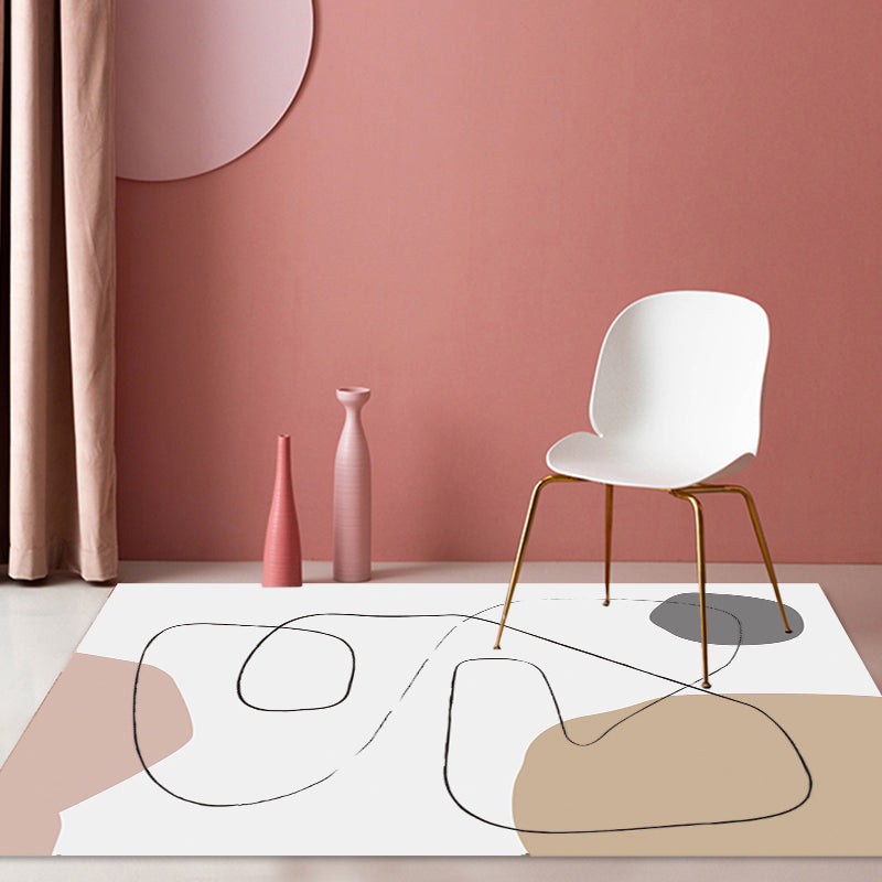 BowLift | Stylish Multicolor Contemporary Area Rug Polyester Figurative Pattern Rug Non-Slip Back Animal-Friendly Area Rug for Living Room