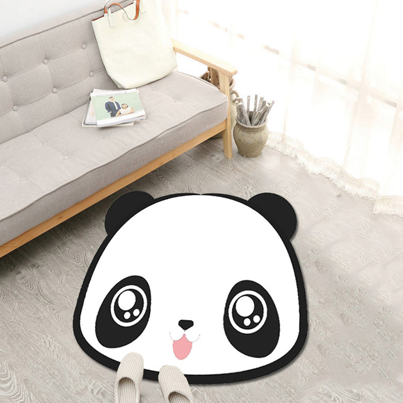 BowLift | Unique Cartoon Animal Pattern Rug Green and Pink Children's Rug Polyester Pet Friendly Washable Non-Slip Back Rug for the Children's Room