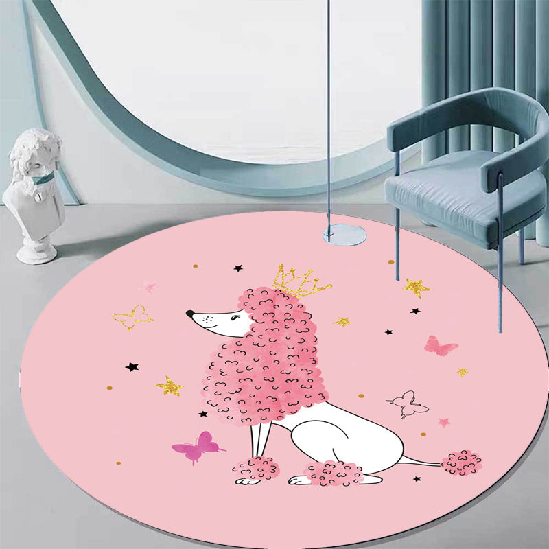 BowLift | Green and Blue Children's Carpet Polyester Animal and Fish Pattern Carpet Pet Friendly Washable Non-Slip Backing Carpet for Decoration